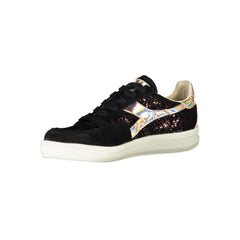 Diadora Black Leather Women Sneaker -   -  Diadora.