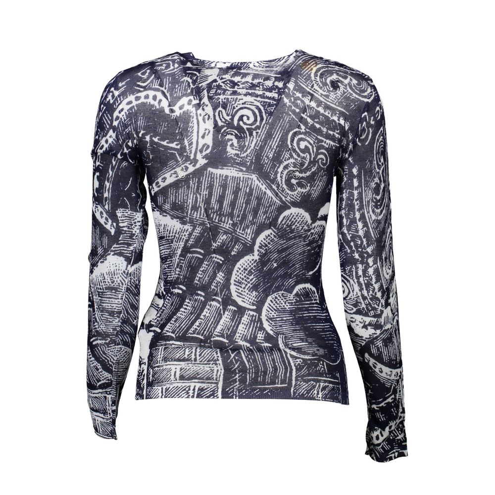 Desigual Blue Viscose Women Sweater -   -  Desigual.