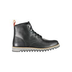 Levi's Black Leather Men Boot -   -  Levi's.