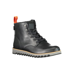 Levi's Black Leather Men Boot -   -  Levi's.