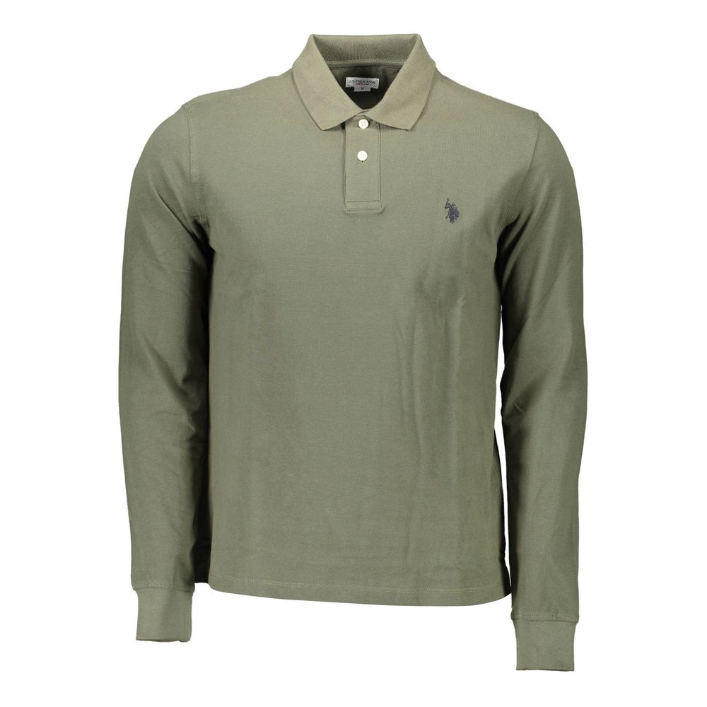 U.S. POLO ASSN. Green Cotton Men Polo Shirt -   -  U.S. POLO ASSN..