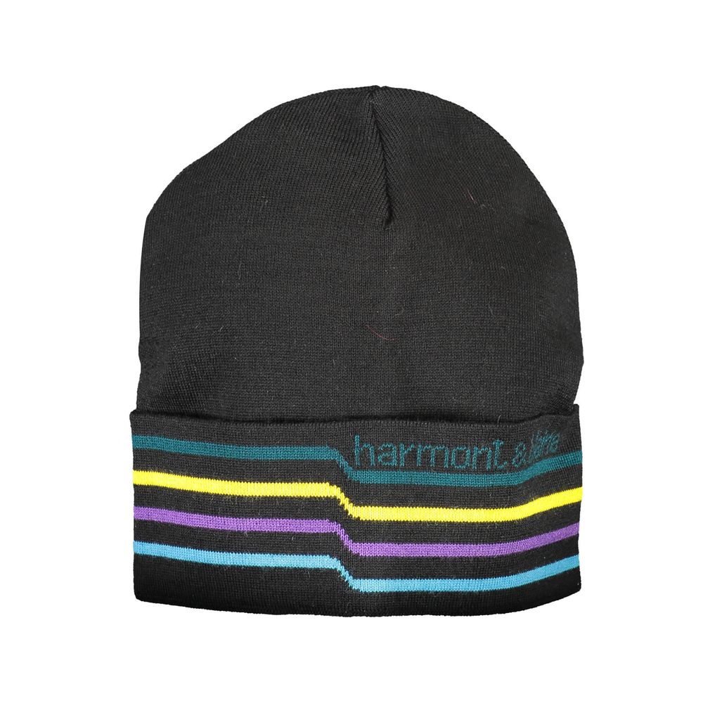 Harmont & Blaine Black Wool Men Cap -   -  Harmont & Blaine.