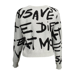 Desigual Gray Cotton Women Sweater -   -  Desigual.