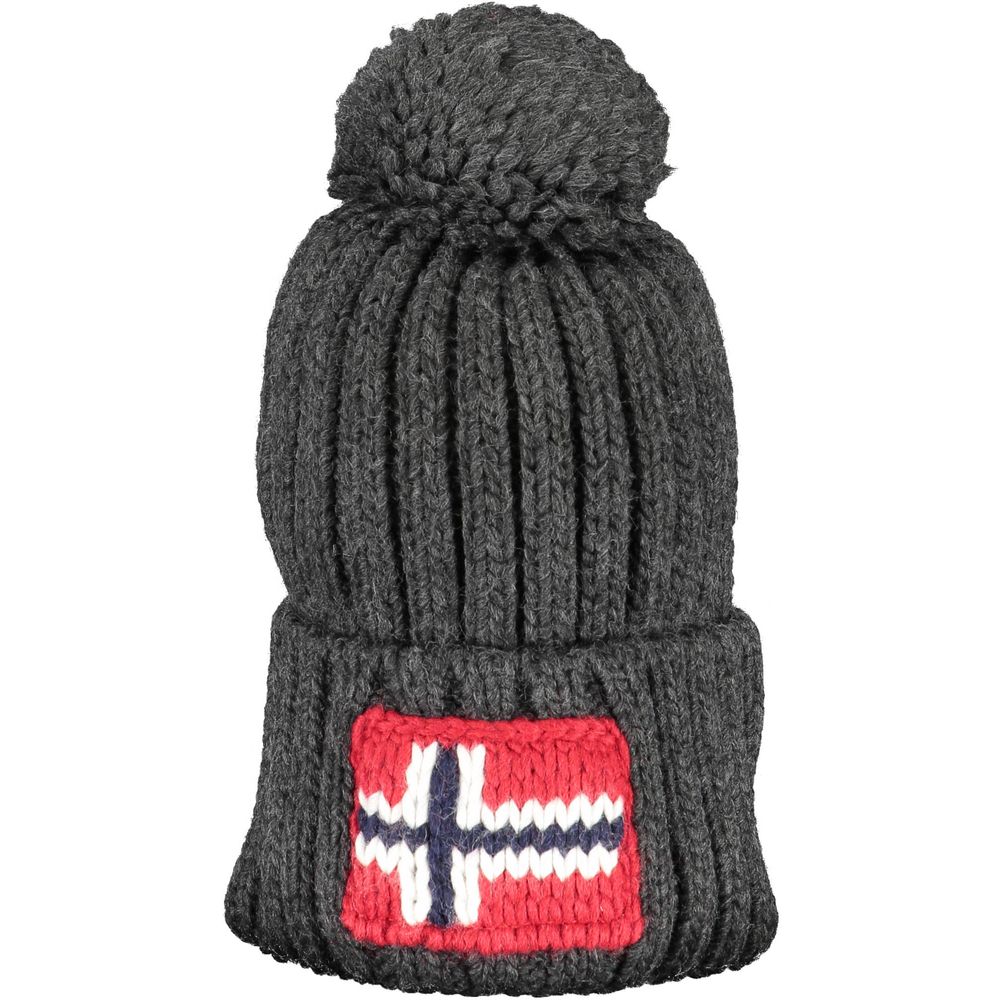 Napapijri Gray Acrylic Men Cap -   -  Napapijri.