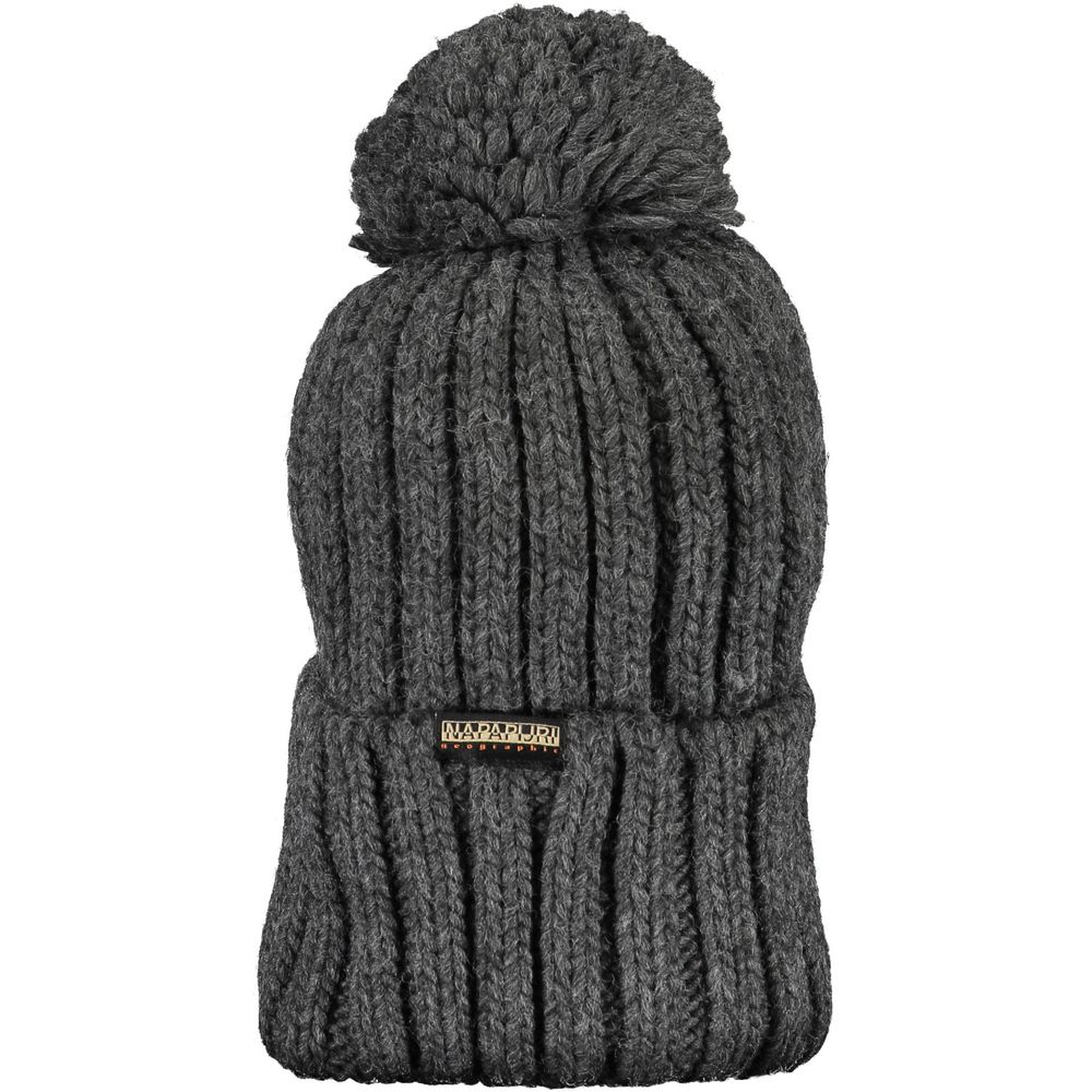 Napapijri Gray Acrylic Men Cap -   -  Napapijri.