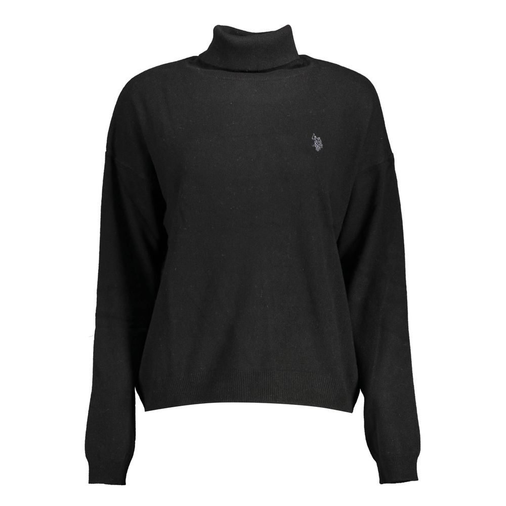 U.S. POLO ASSN. Black Wool Women Sweater -   -  U.S. POLO ASSN..