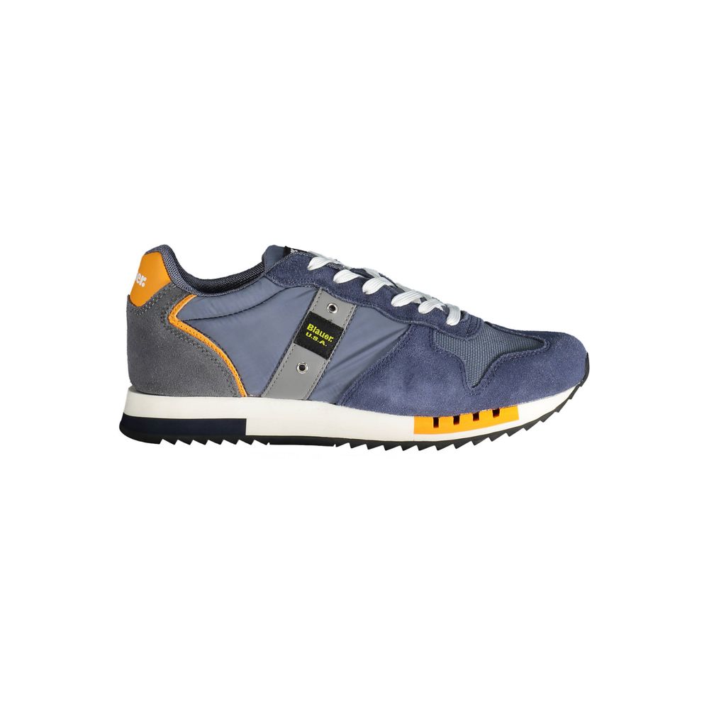 Blauer Blue Leather Men Sneaker -   -  Blauer.