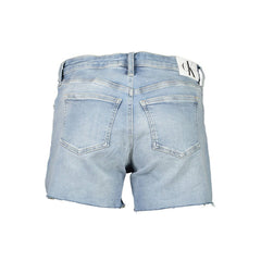 Calvin Klein Light Blue Cotton Women Shorts -   -  Calvin Klein.