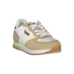 Gas White Polyester Sneaker -   -  Gas.