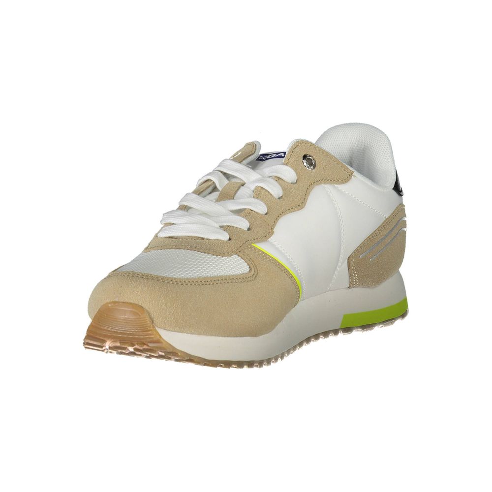 Gas White Polyester Sneaker -   -  Gas.