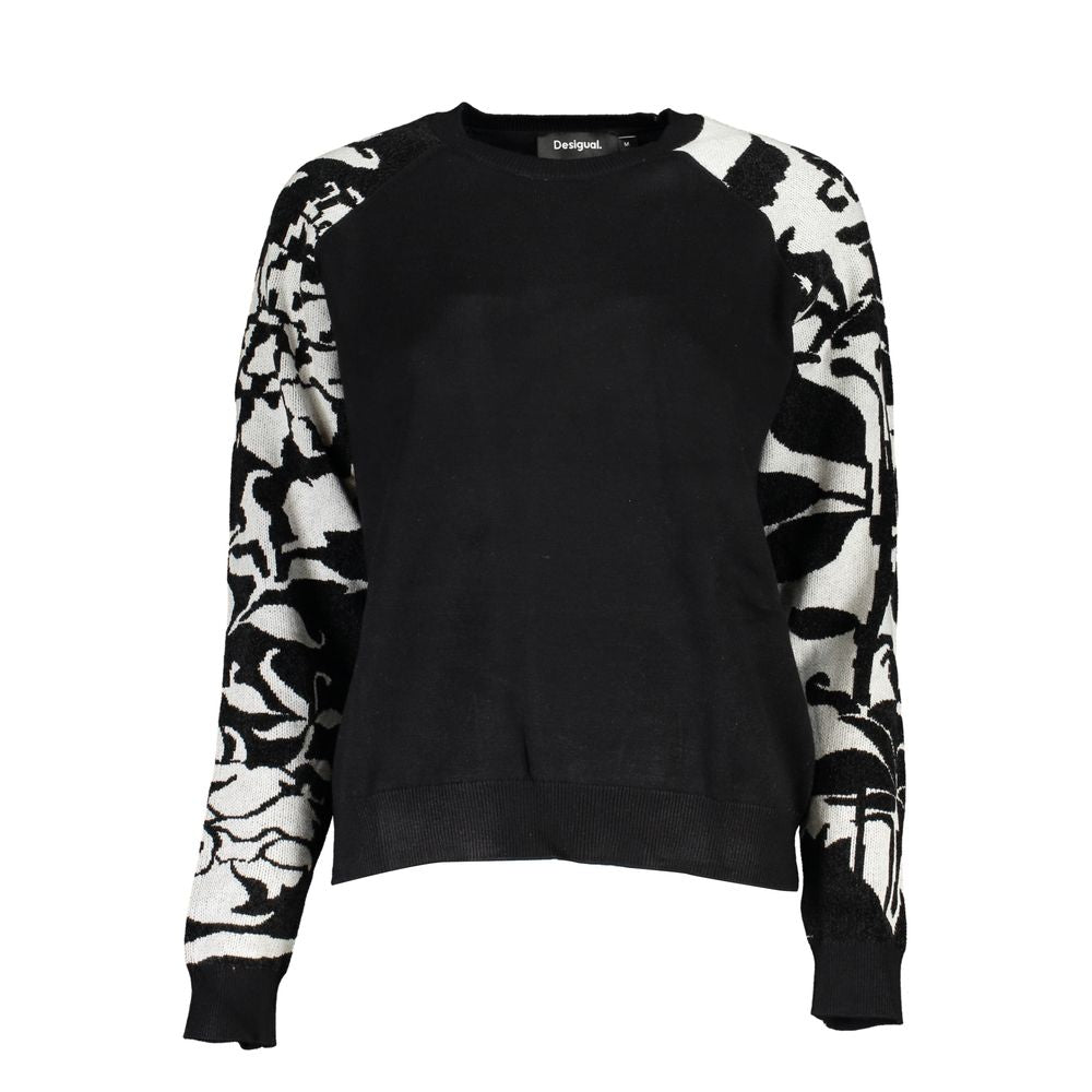 Desigual Chic High Neck Sweater with Contrast Details -   -  Desigual.