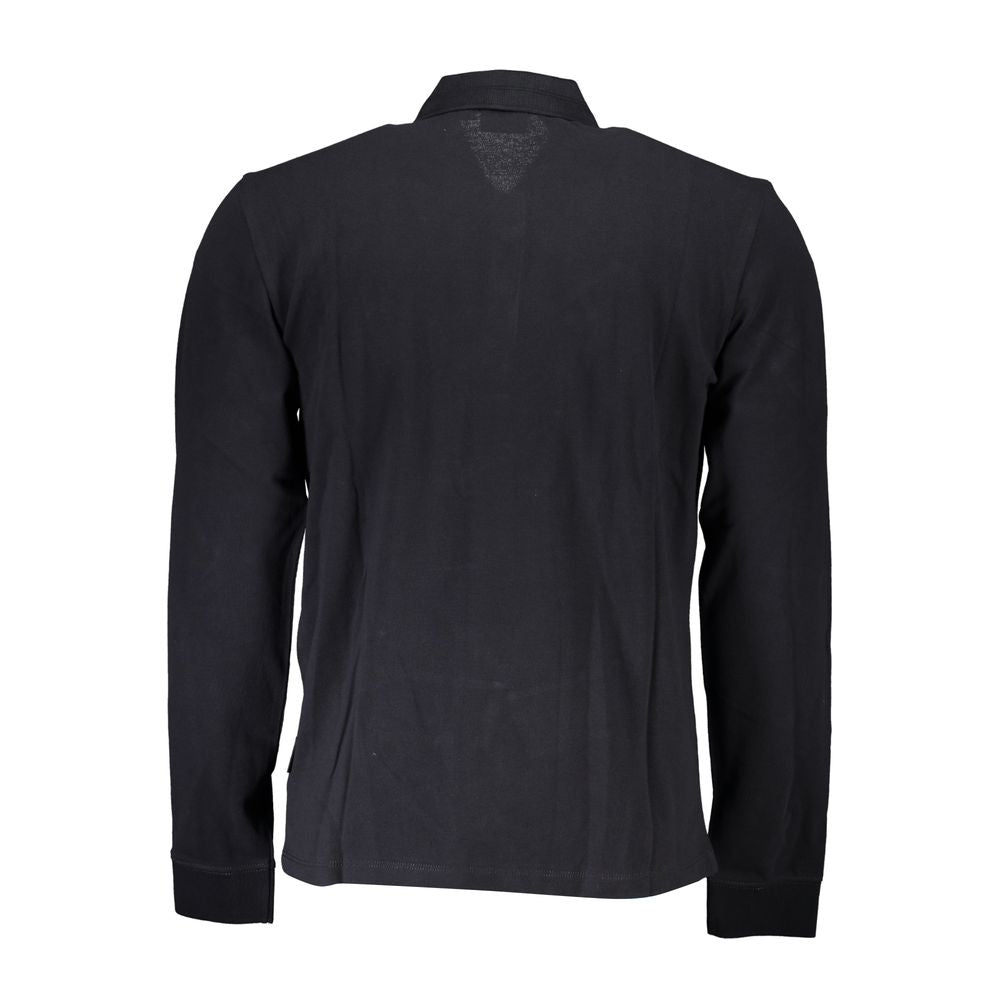 Napapijri Black Cotton Men Polo Shirt -   -  Napapijri.
