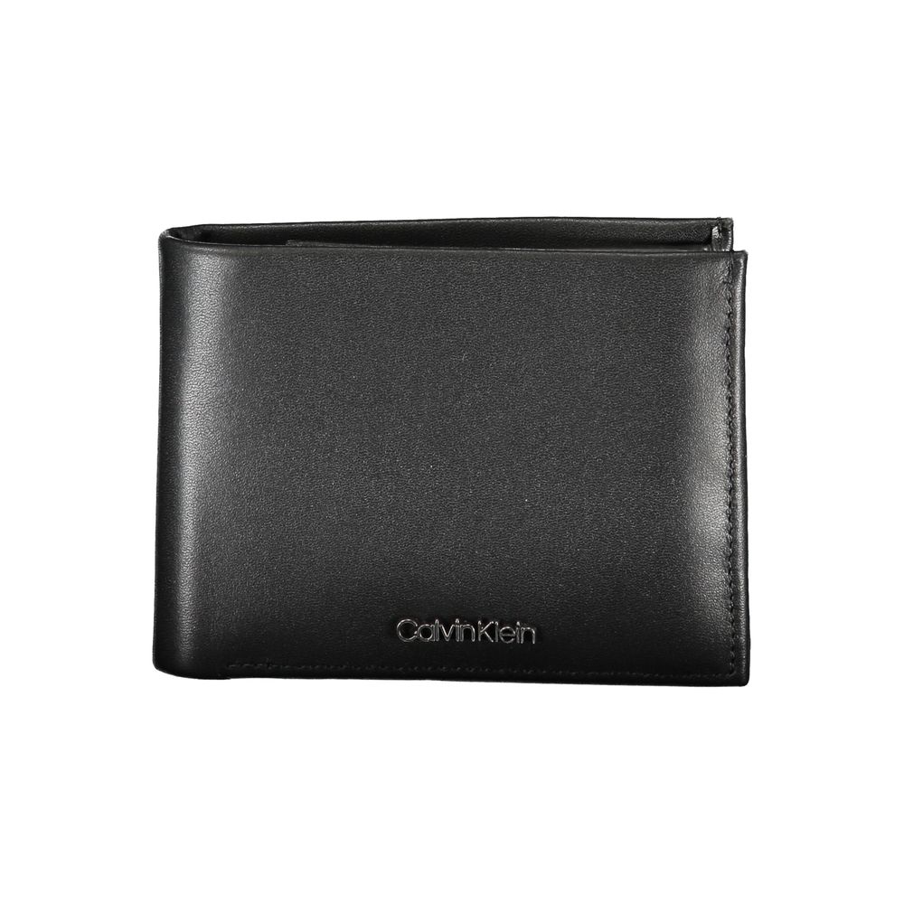 Calvin Klein Sleek Black Leather Wallet for Men -  Wallets for Men -  Calvin Klein.