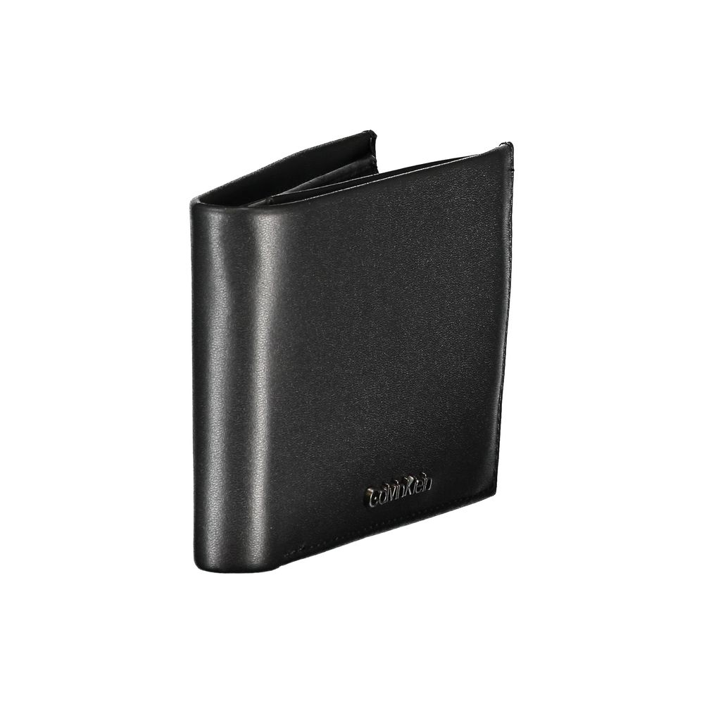 Calvin Klein Sleek Black Leather Wallet for Men -  Wallets for Men -  Calvin Klein.