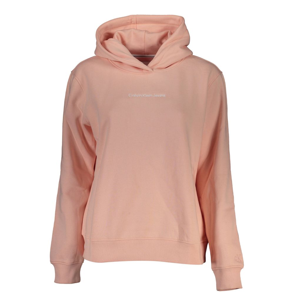 Calvin Klein Chic Pink Hooded Fleece Sweatshirt -   -  Calvin Klein.