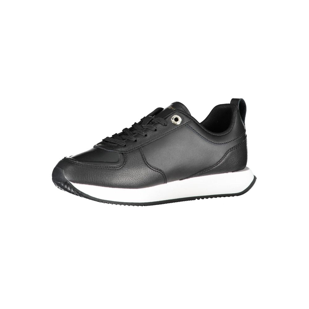 Tommy Hilfiger Black Leather Women Sneaker -   -  Tommy Hilfiger.