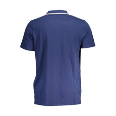 Fila Classic Blue Cotton Polo with Contrast Details -   -  Fila.