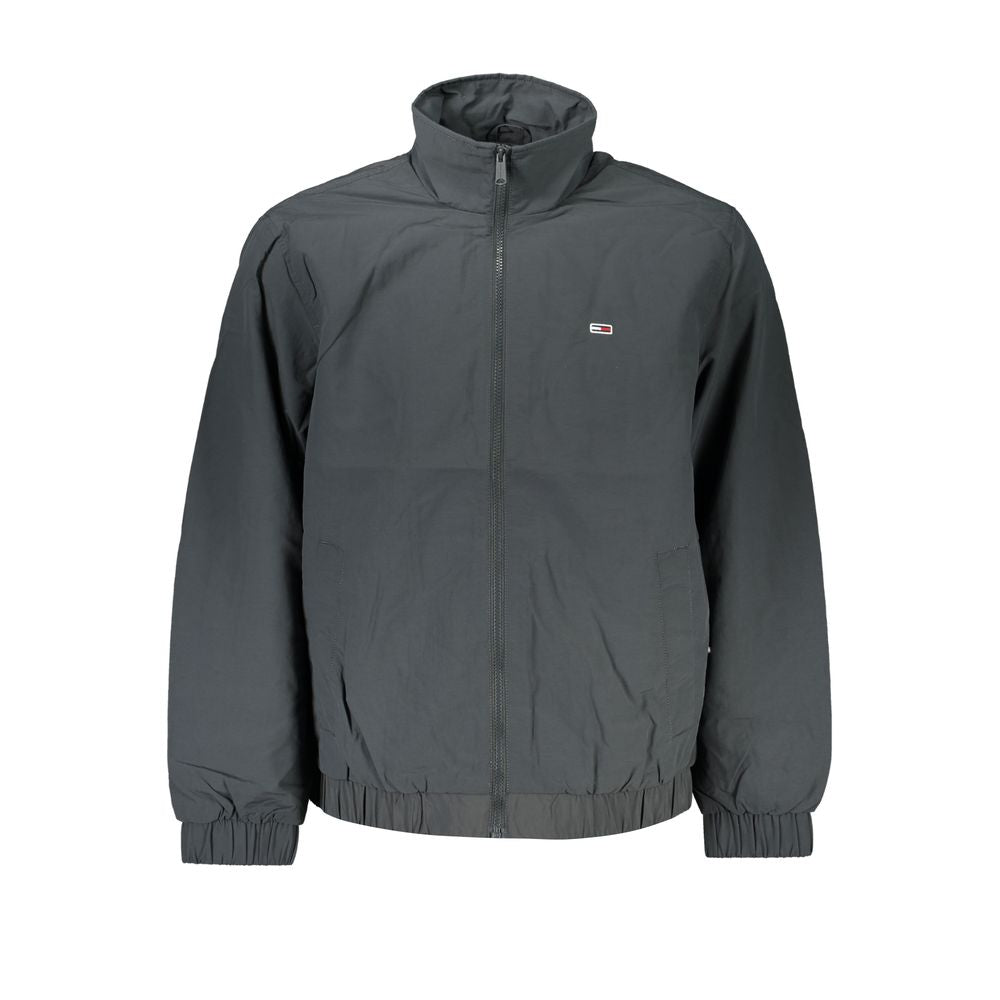 Tommy Hilfiger Sleek Gray Recycled Nylon Jacket -   -  Tommy Hilfiger.