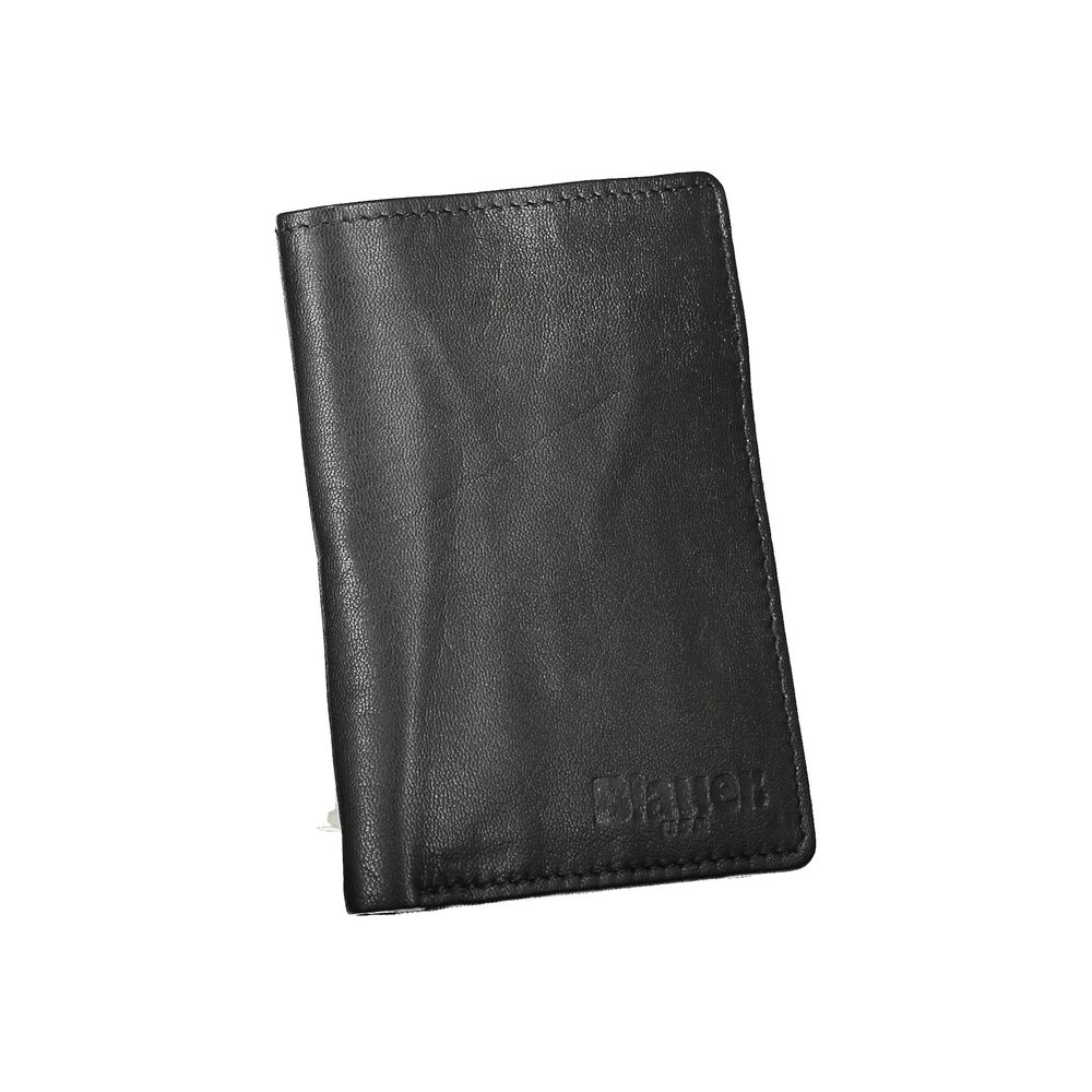 Blauer Elegant Black Leather Dual Compartment Wallet -  Wallets for Men -  Blauer.