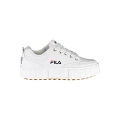 Fila Chic White Wedge Sneakers with Embroidered Detail -   -  Fila.