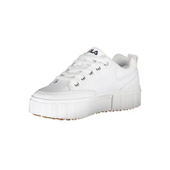 Fila Chic White Wedge Sneakers with Embroidered Detail -   -  Fila.