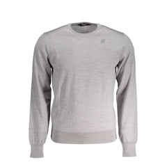 K-WAY Gray Wool Sweater -   -  K-WAY.