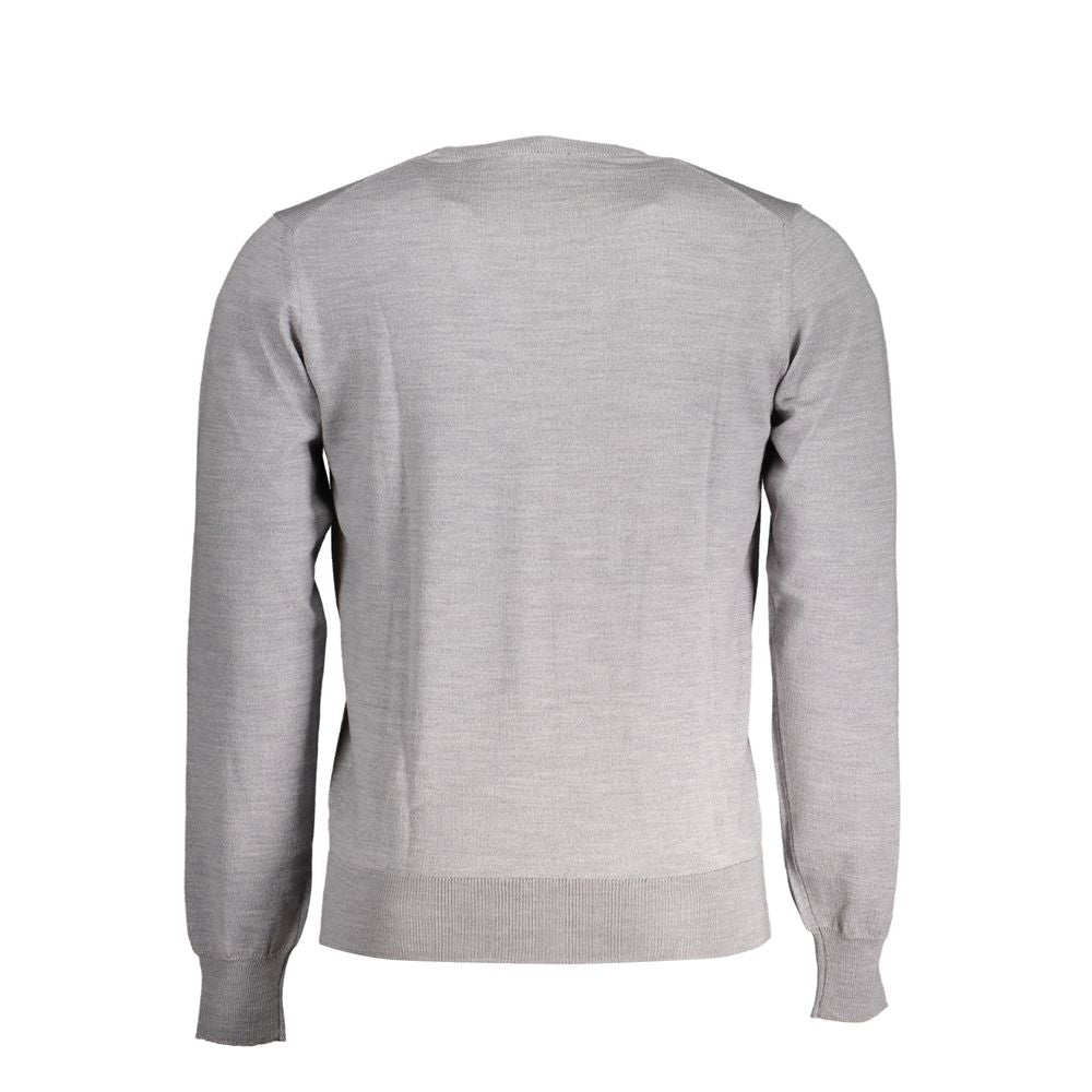 K-WAY Gray Wool Sweater -   -  K-WAY.