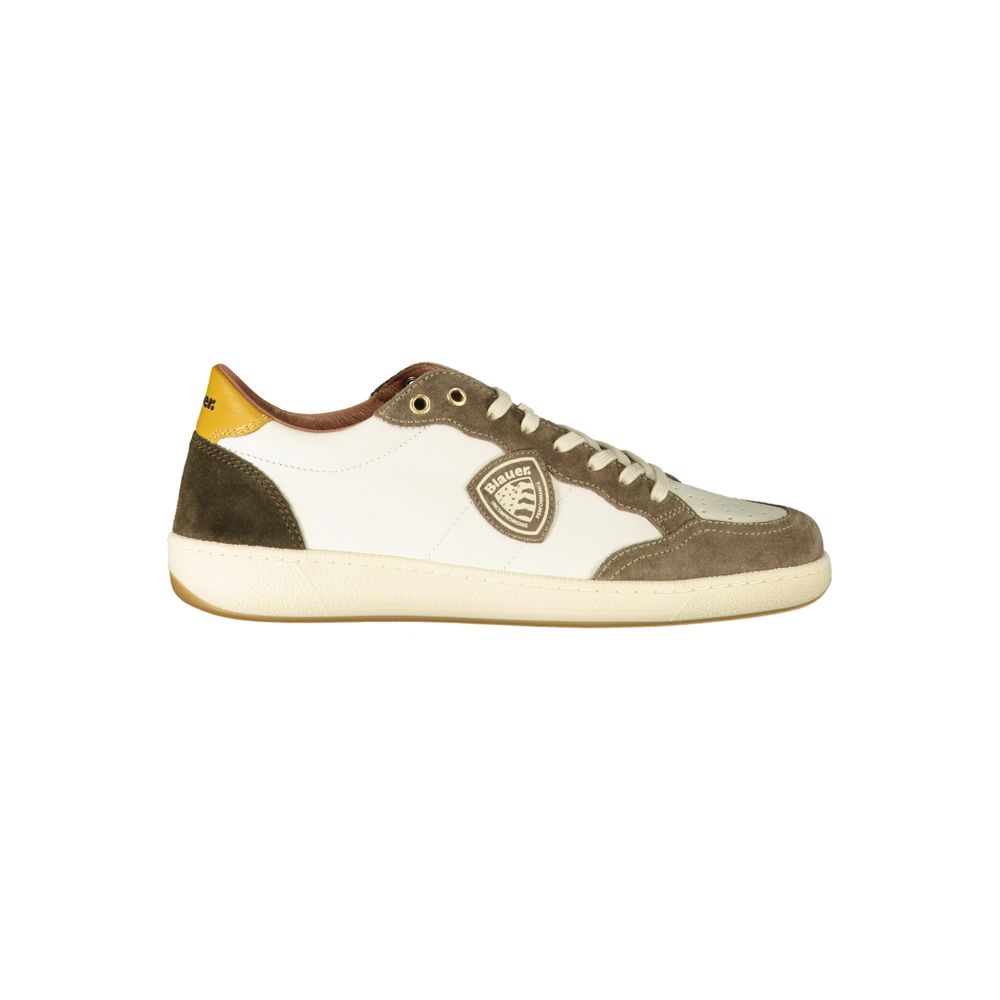 Blauer White Polyester Sneaker -   -  Blauer.