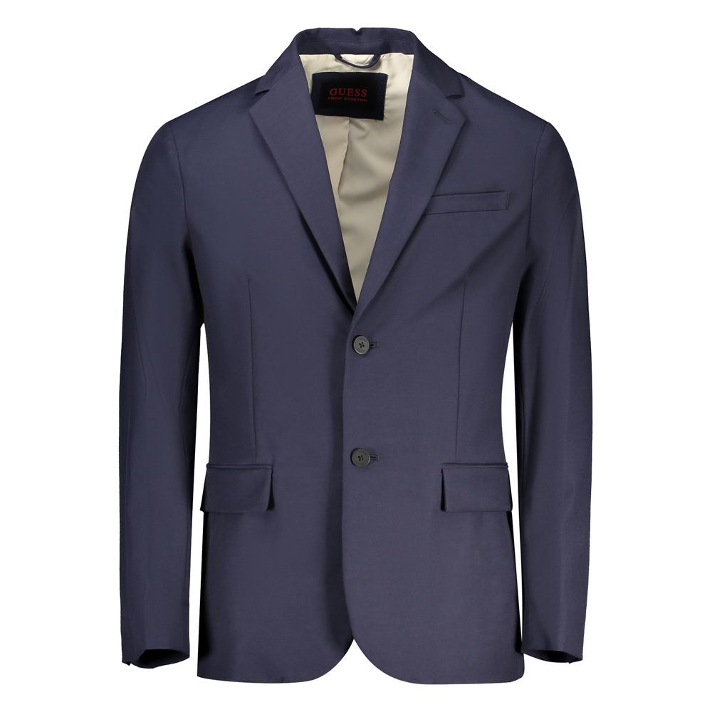 Guess Jeans Blue Cotton Jacket -   -  Guess Jeans.