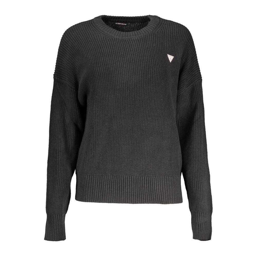 Guess Jeans Black Cotton Sweater -   -  Guess Jeans.