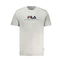 Fila Gray Cotton Men T-Shirt -   -  Fila.