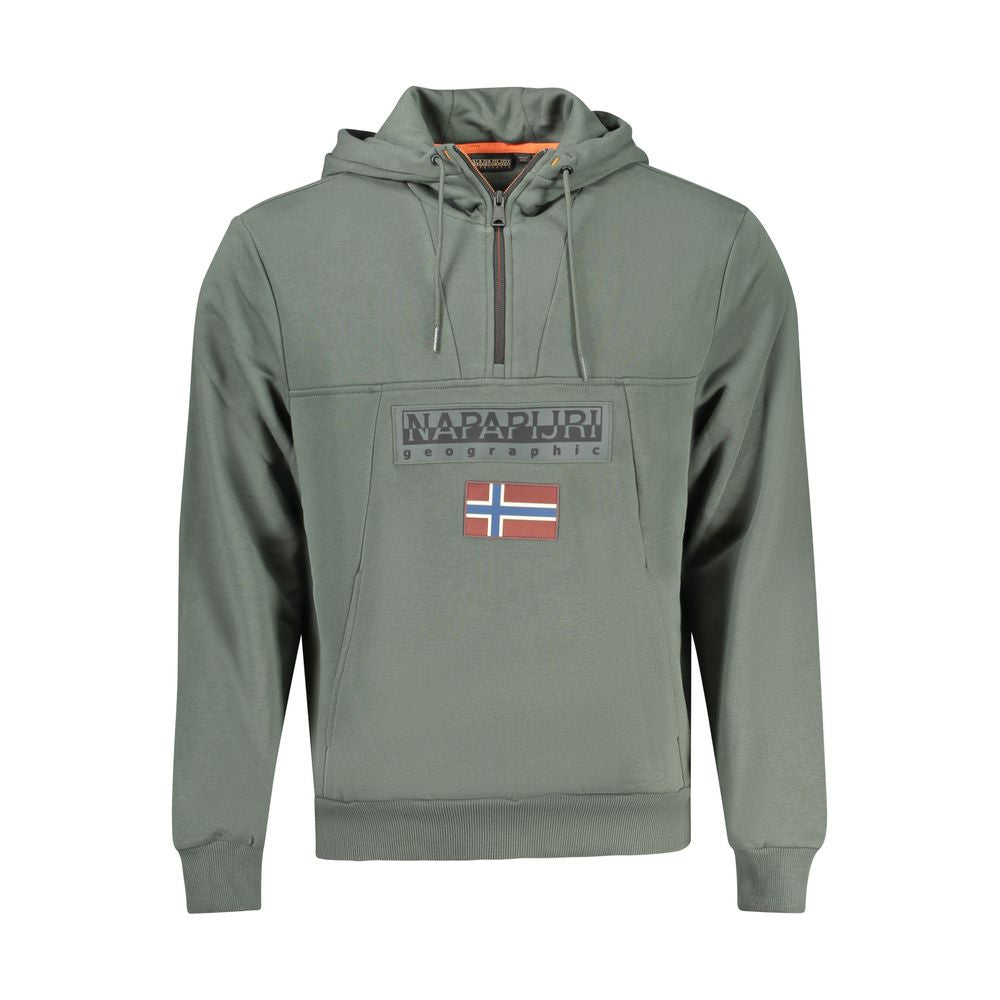 Napapijri Green Cotton Men Sweater -   -  Napapijri.