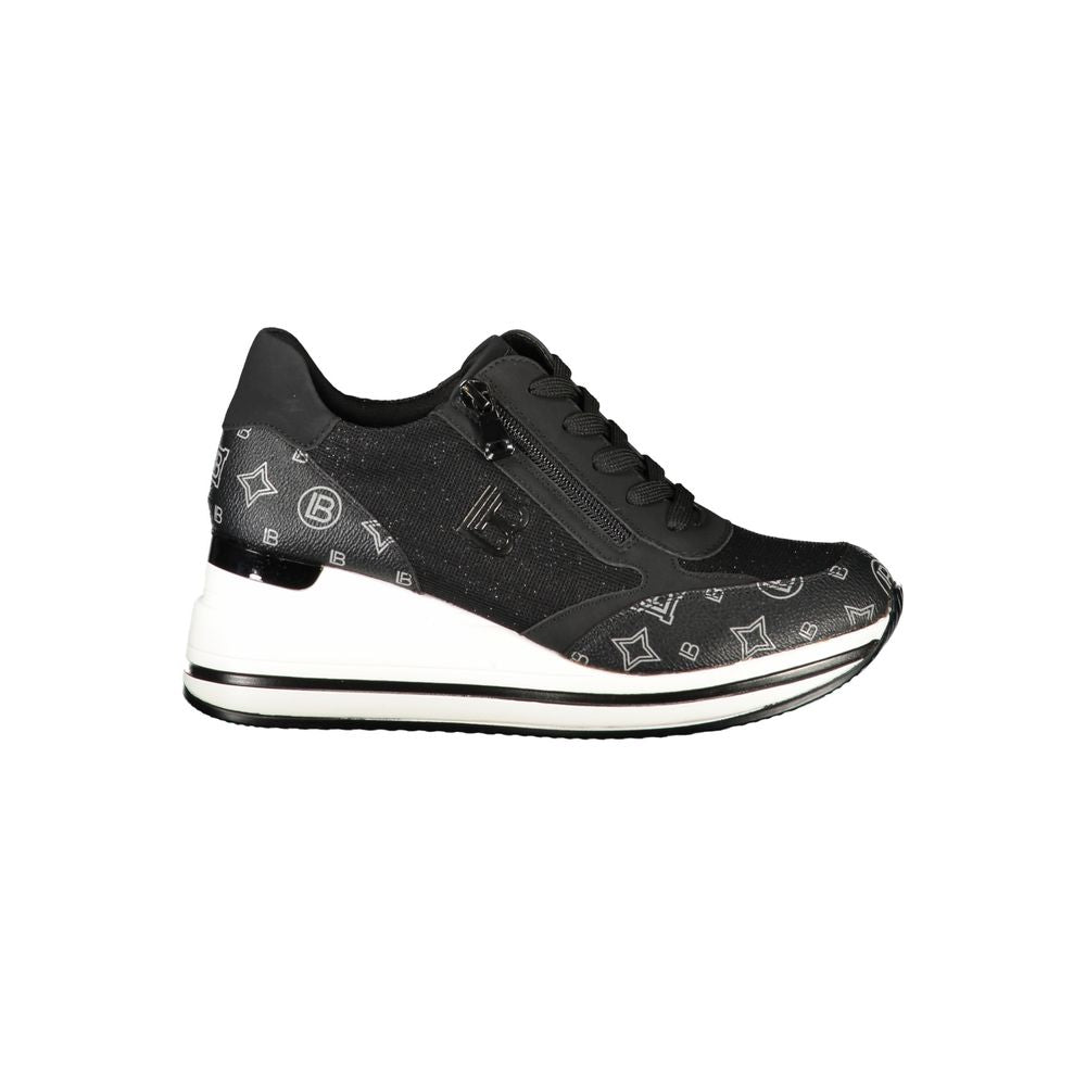 Laura Biagiotti Black Polyester Women Sneaker -   -  Laura Biagiotti.