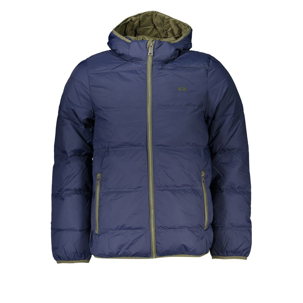 La Martina Chic Blue Lightweight Hooded Jacket -   -  La Martina.