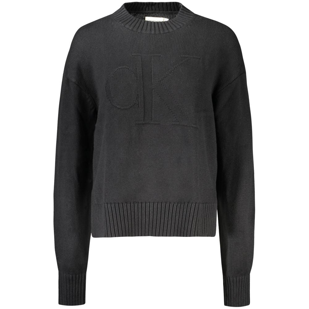 Calvin Klein Black Cotton Women Sweater -   -  Calvin Klein.