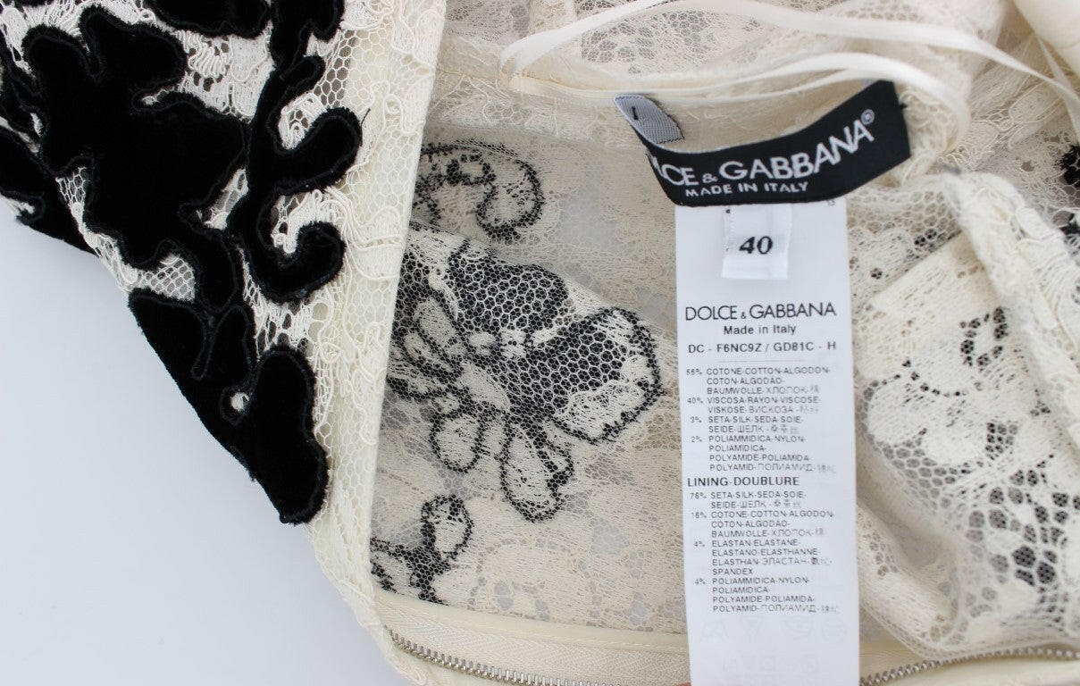 Dolce & Gabbana Floral Lace Ricamo Long Ball Maxi Dress -   -  Dolce & Gabbana.