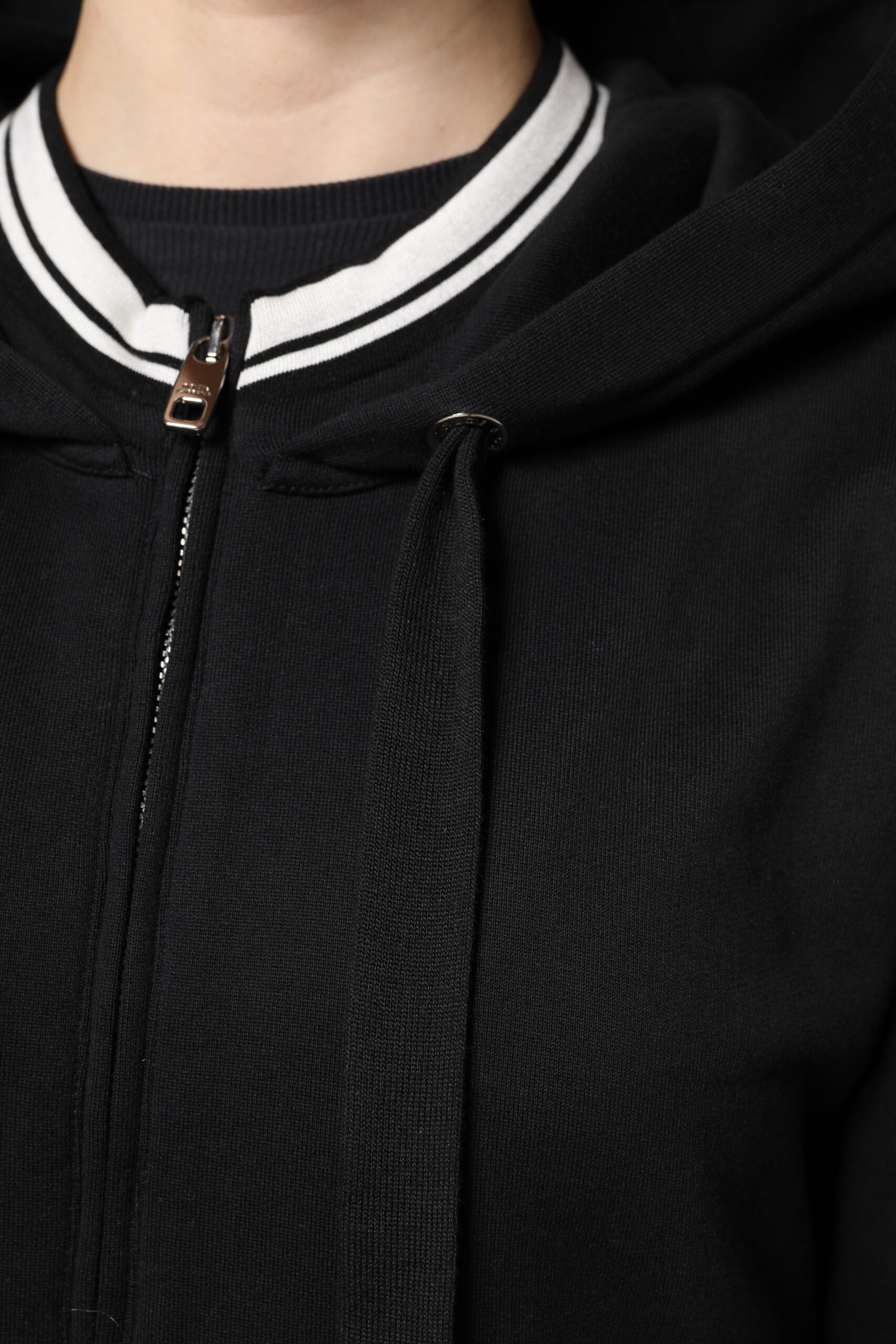 Dolce & Gabbana Black Cotton Hooded Full Zip Sweatshirt Sweater -   -  Dolce & Gabbana.