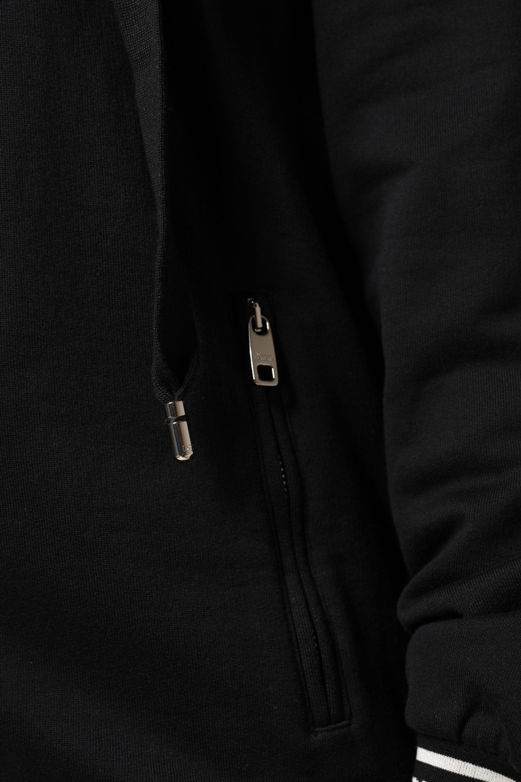Dolce & Gabbana Black Cotton Hooded Full Zip Sweatshirt Sweater -   -  Dolce & Gabbana.