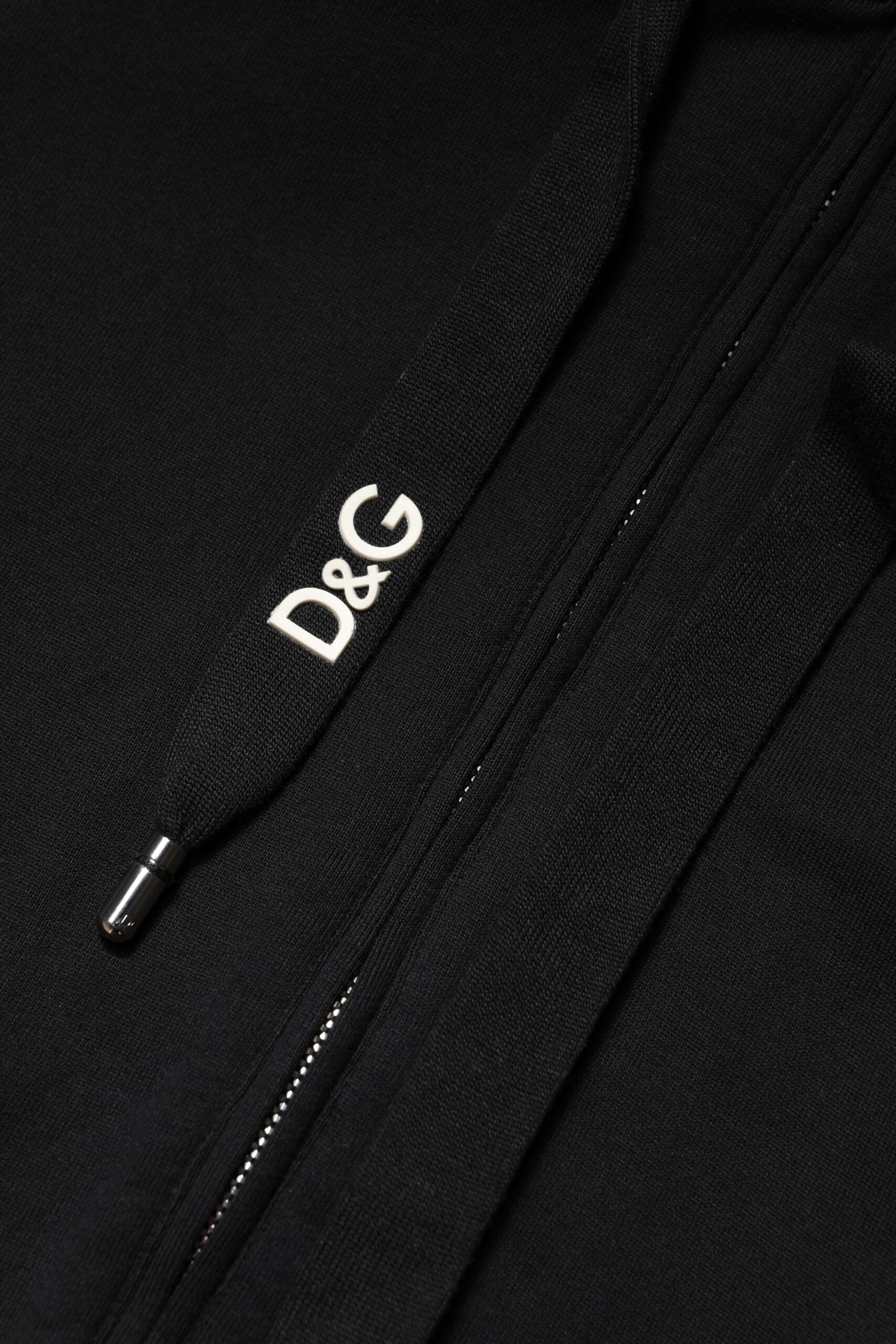 Dolce & Gabbana Black Cotton Hooded Full Zip Sweatshirt Sweater -   -  Dolce & Gabbana.