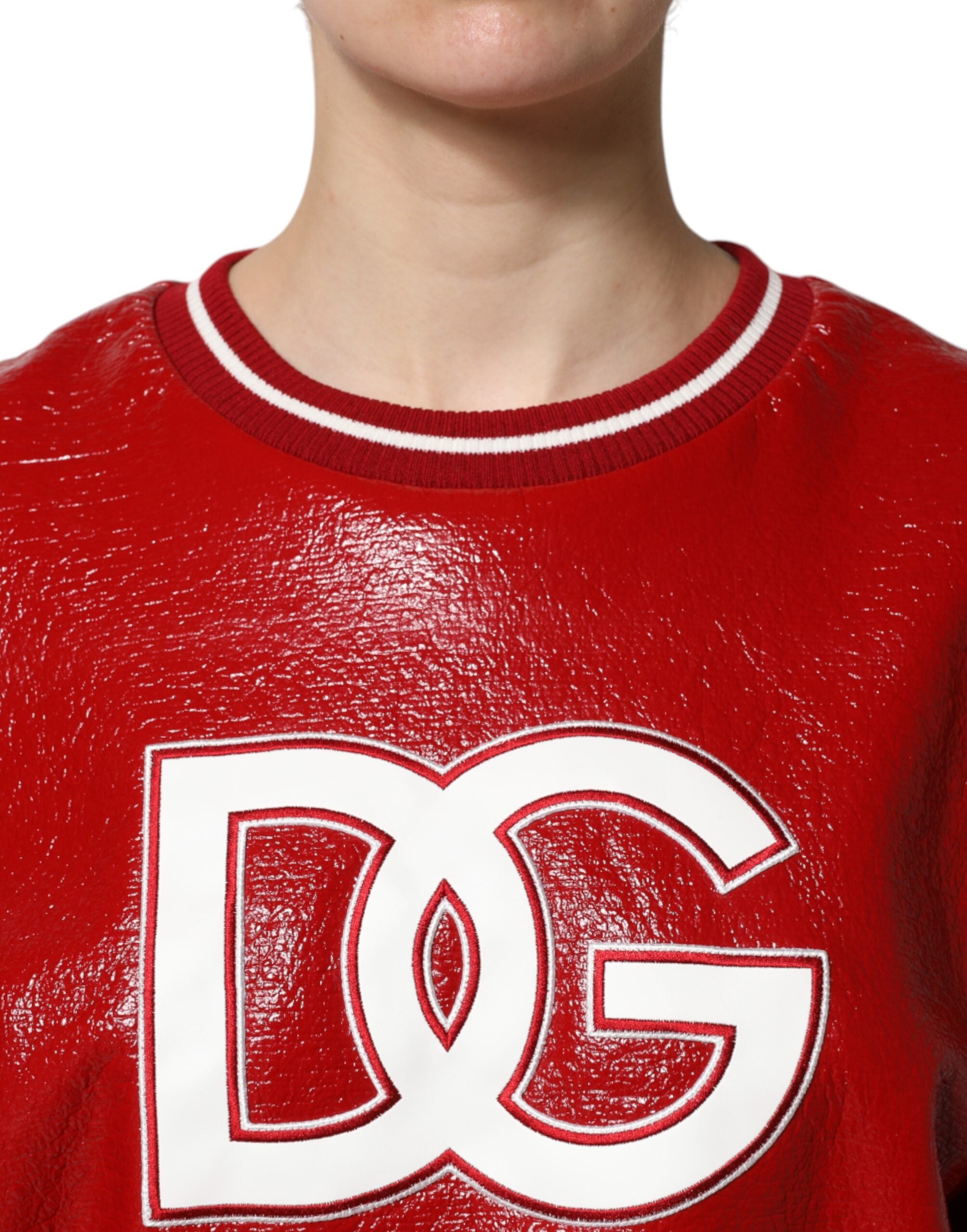 Dolce & Gabbana Red Wool DGLogo Embroidery Pullover Sweater -   -  Dolce & Gabbana.