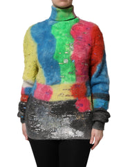 Dolce & Gabbana Multicolor Mohair Turtleneck Pullover Sweater -   -  Dolce & Gabbana.