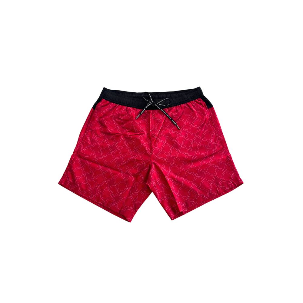 Trussardi Beachwear Red Polyester Men Swim Short -   -  Trussardi Beachwear.