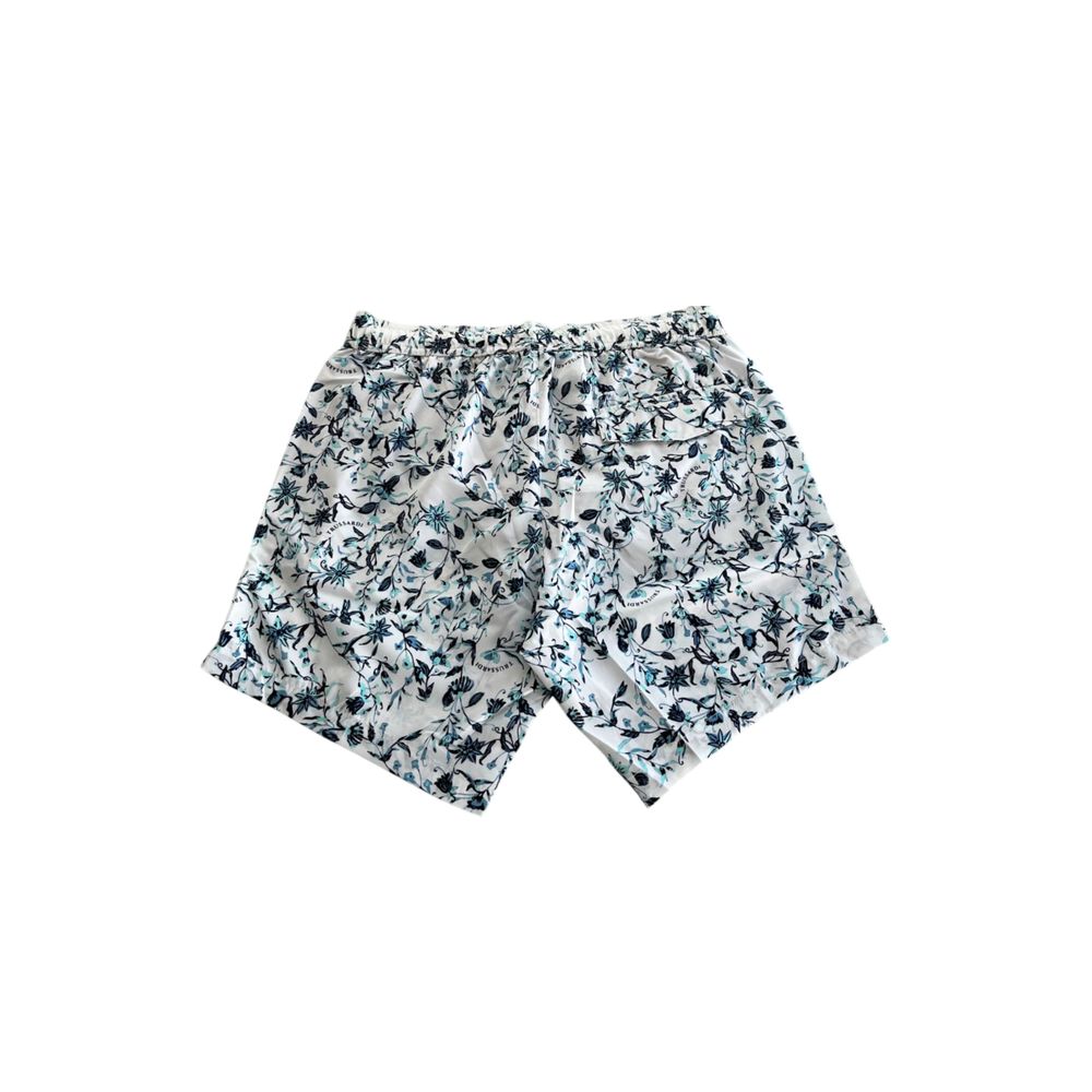 Trussardi Beachwear White Polyester Men Swim Short -   -  Trussardi Beachwear.