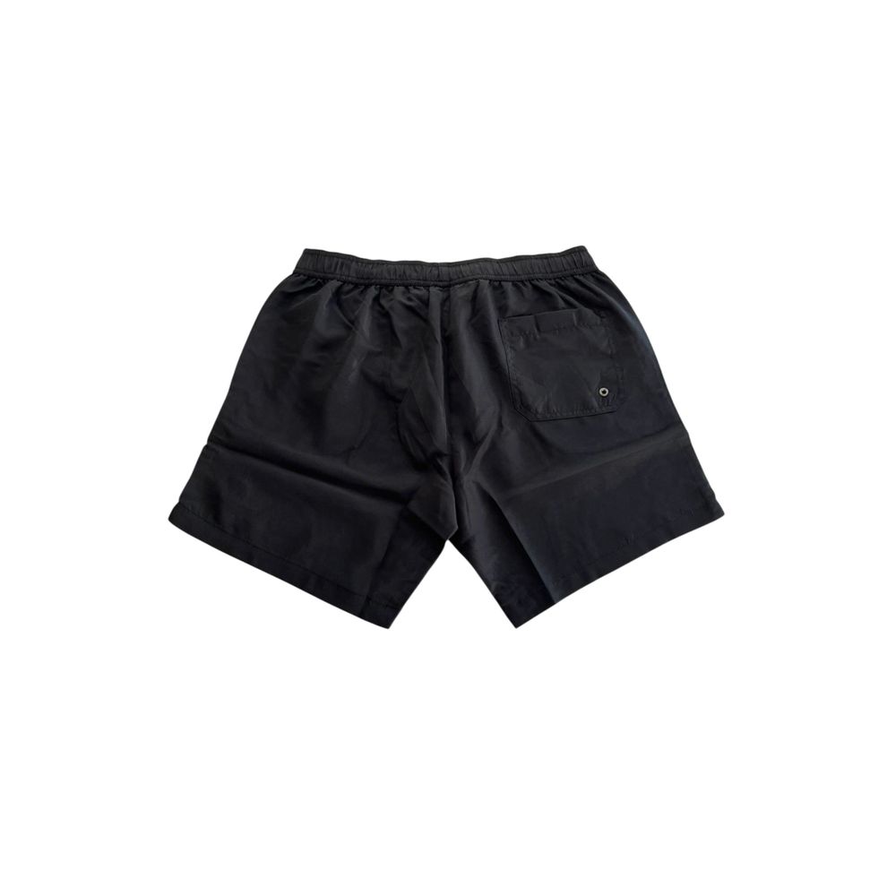 Trussardi Beachwear Black Polyester Men Swim Short -   -  Trussardi Beachwear.