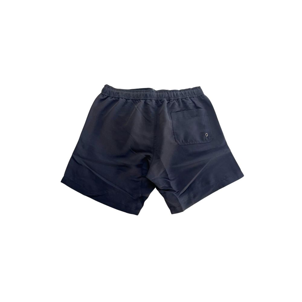 Trussardi Beachwear Black Polyester Men Swim Shorts -   -  Trussardi Beachwear.