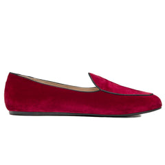 Charles Philip Red Velvet Loafer -   -  Charles Philip.