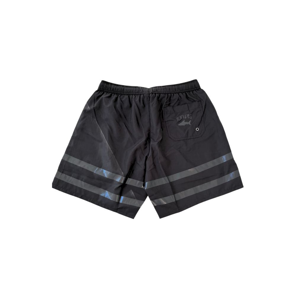 Iceberg Black Polyester Men Swim Short -   -  Iceberg.