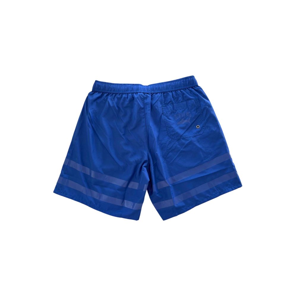 Iceberg Blue Polyester Men Swim Short -   -  Iceberg.