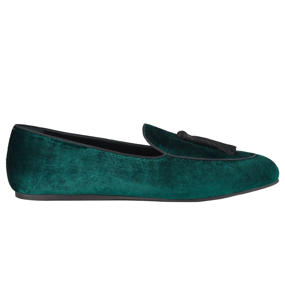 Charles Philip Green Velvet Loafer -   -  Charles Philip.