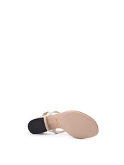 Gucci Mystic White Nappa Charlotte Leather Sandals -   -  Gucci.